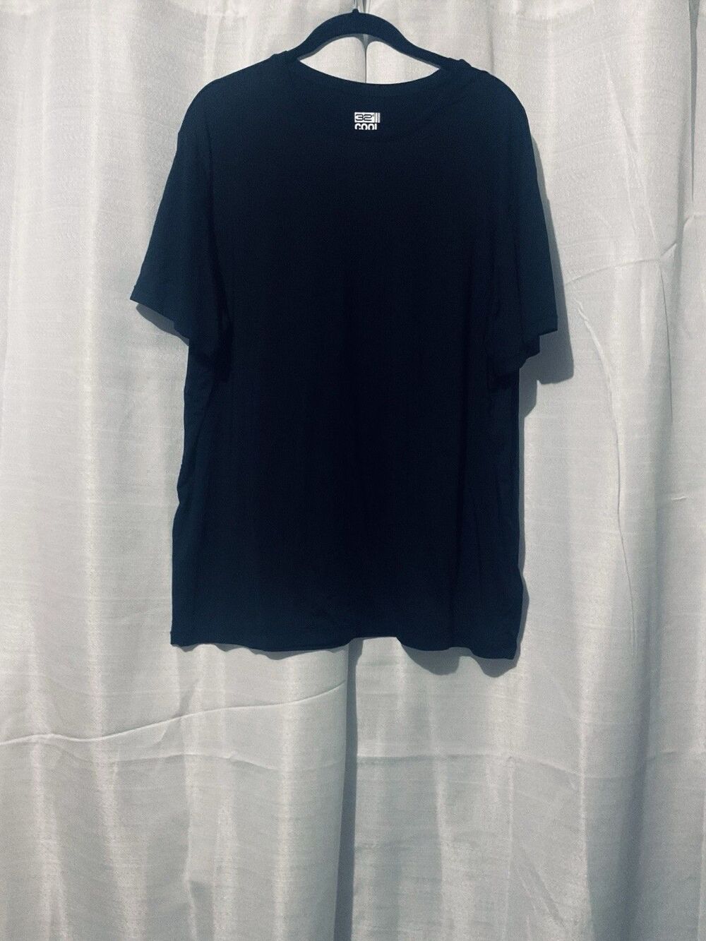 32 Cool Men’s L. Black Basic Short Sleeve Knit Pullover T-Shirt size XXL